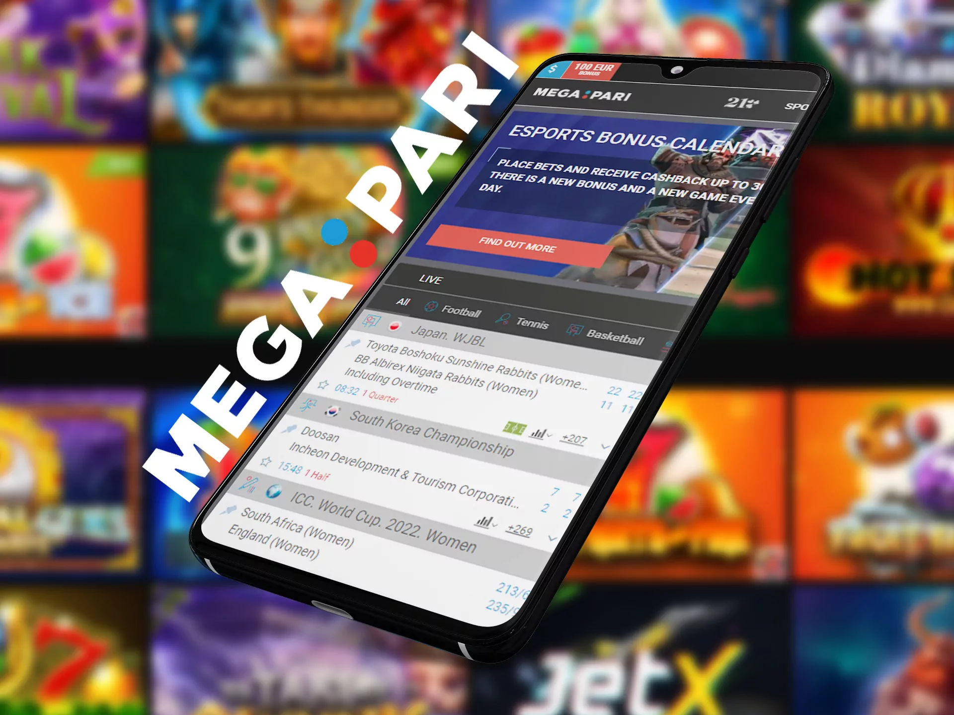 Easy betting at Megapari app.