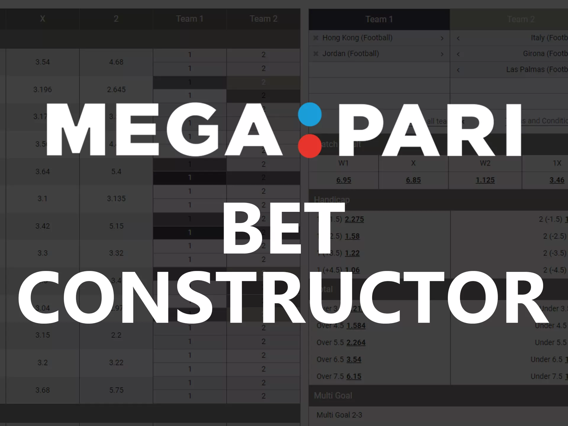 Mega Pari also has a bet constructor feature.