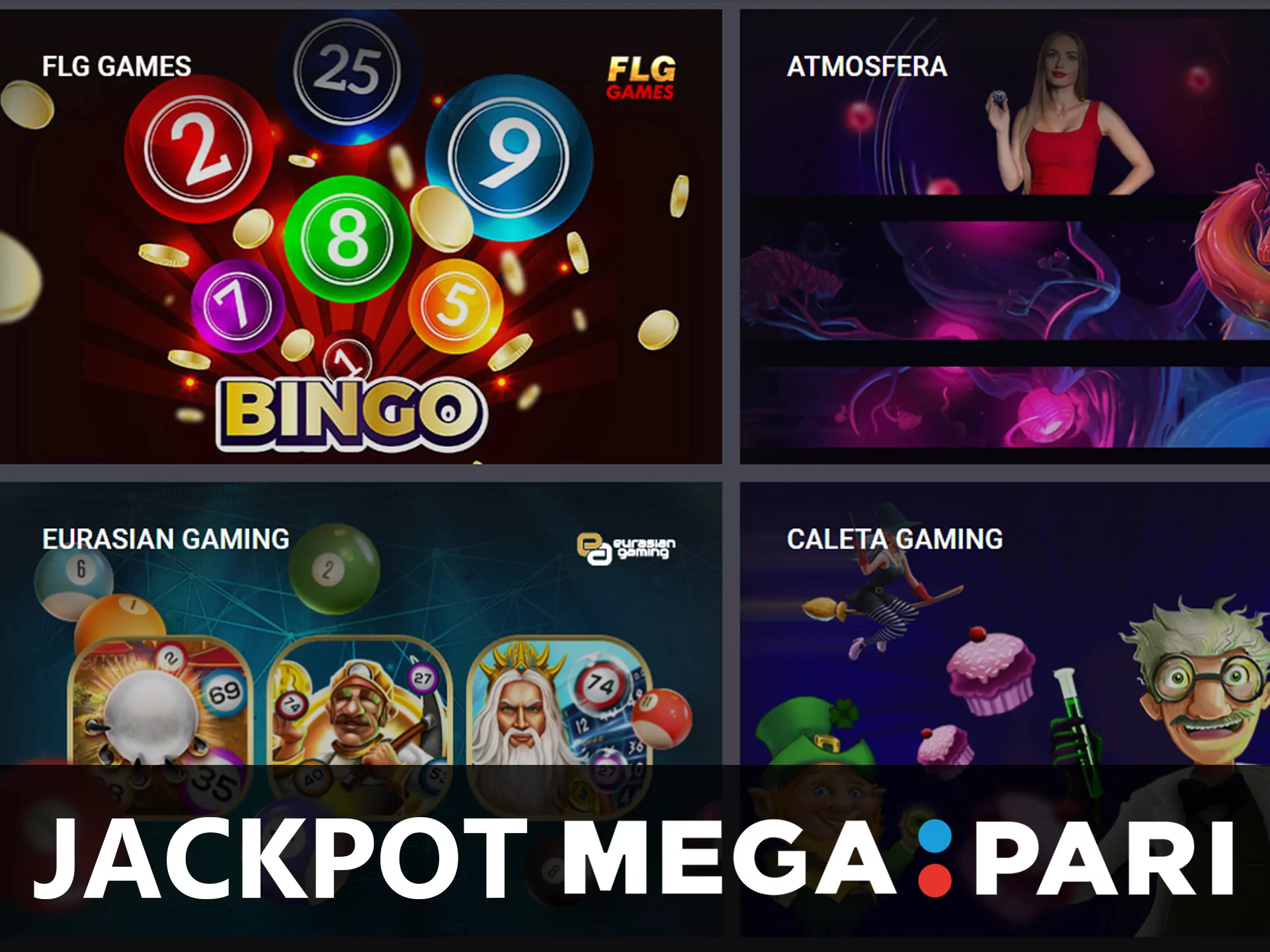 Try to win a jackpot in the Mega Pari casino.