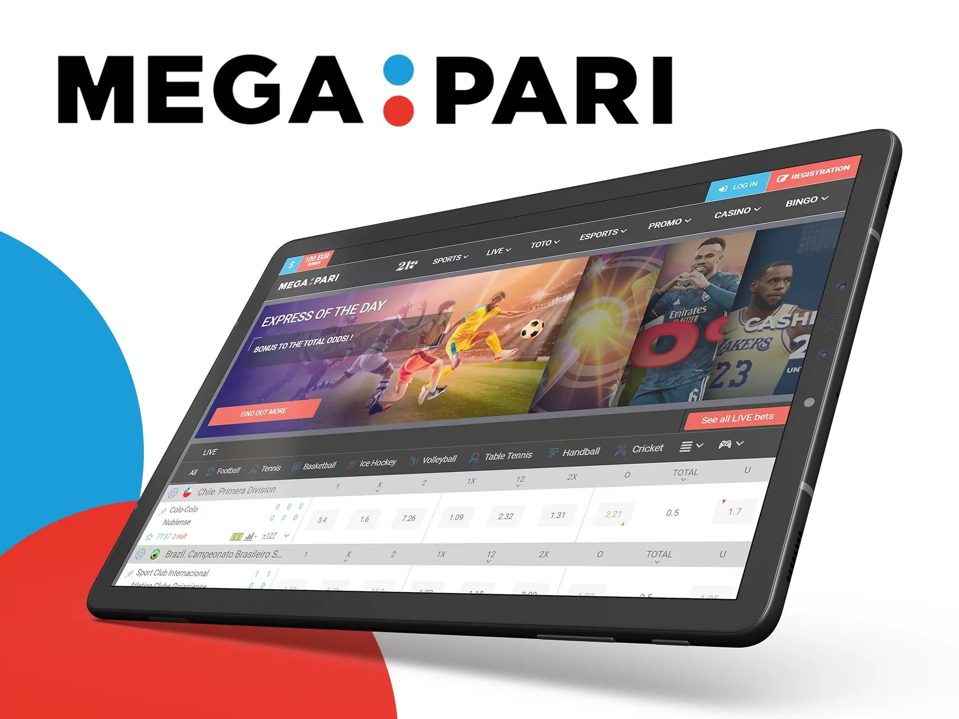 Play at the MegaPari website without downloading the app.