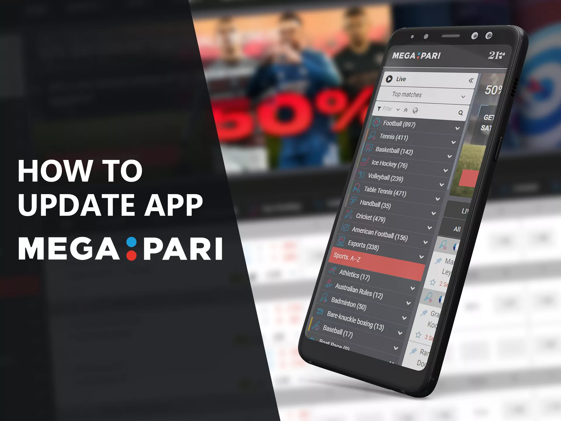 Update the Megapari app to the latest version.