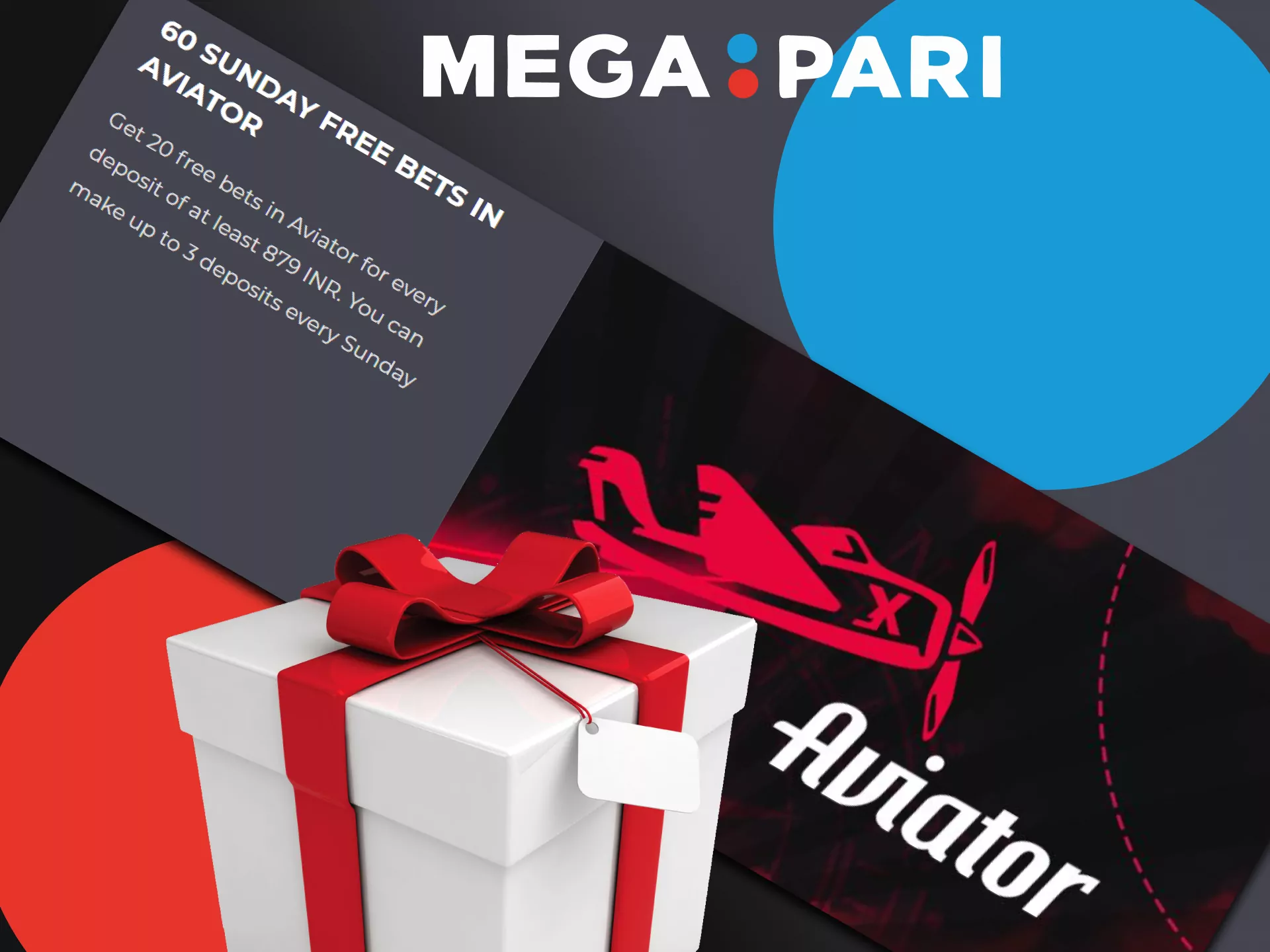 Get 60 free bets in Aviator as a Megapari bonus.