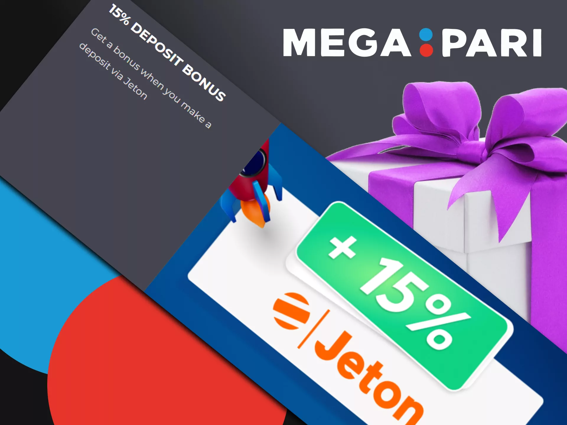 Make the first deposit and get a Megapari bonus of 15% as a free bet.