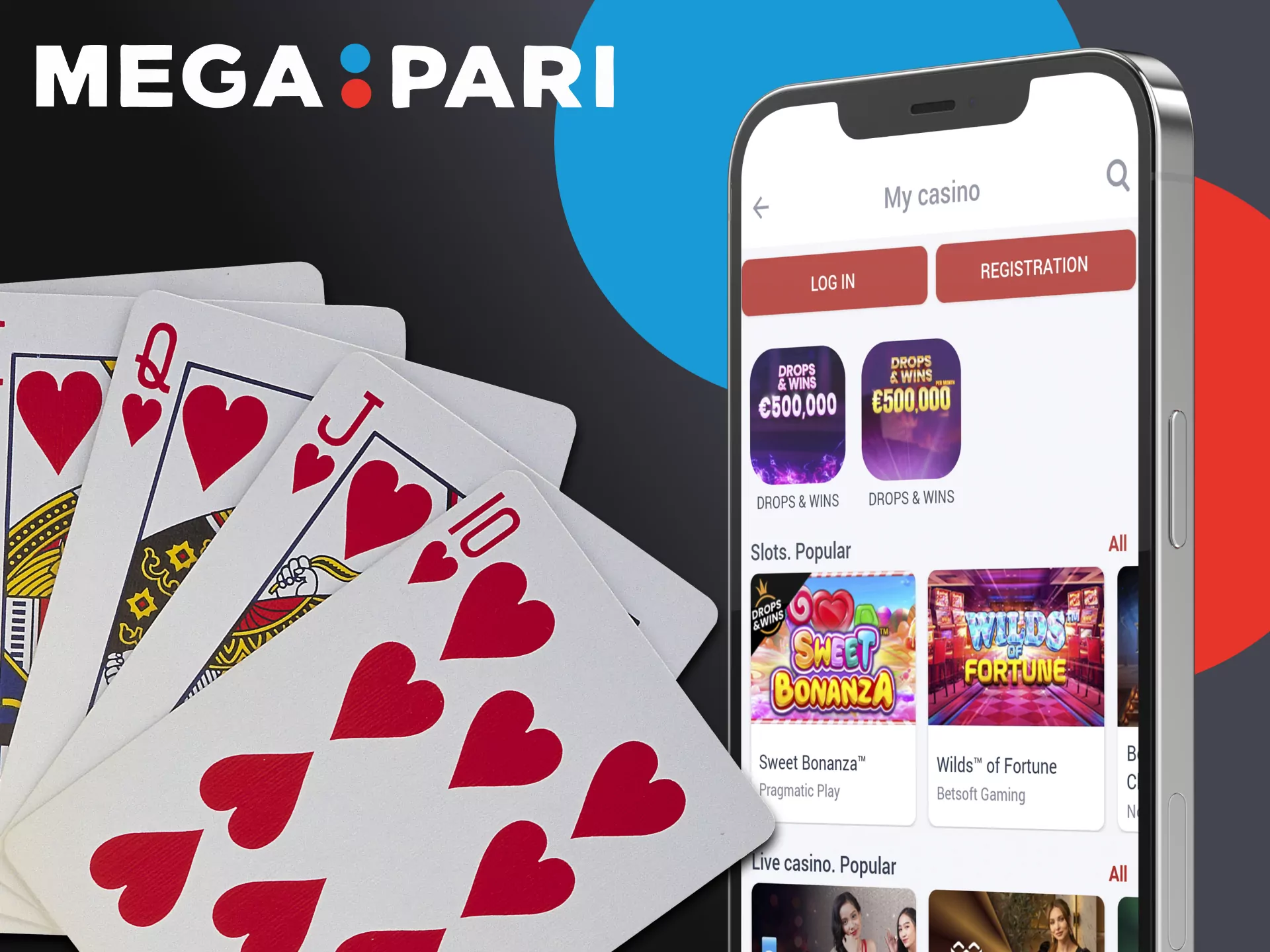 You can also play your favorite casino games on the Megapari app.