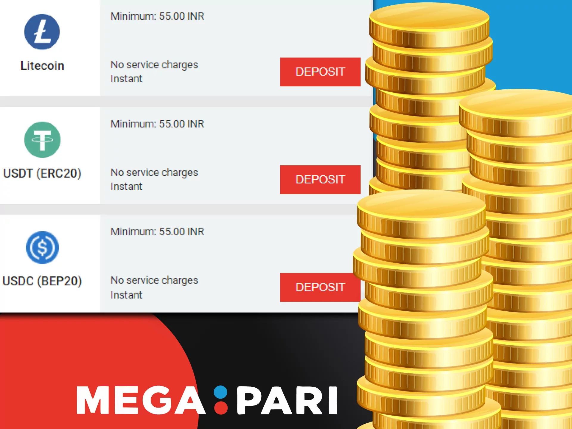 Learn the process of depositing funds on Megapari.