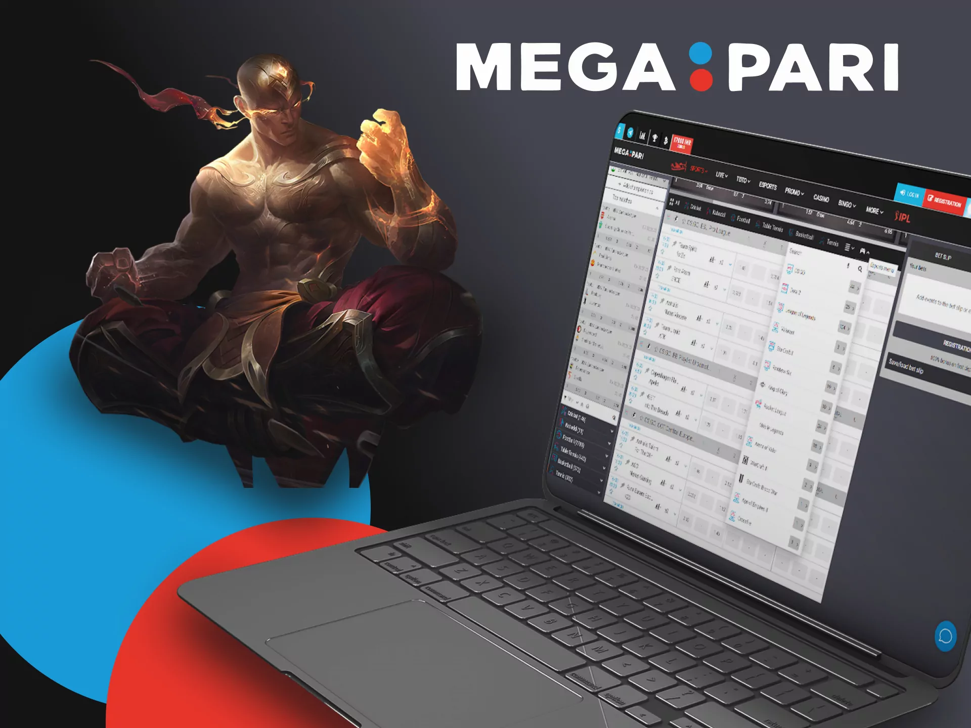 Choose your esports betting game from Megapari.