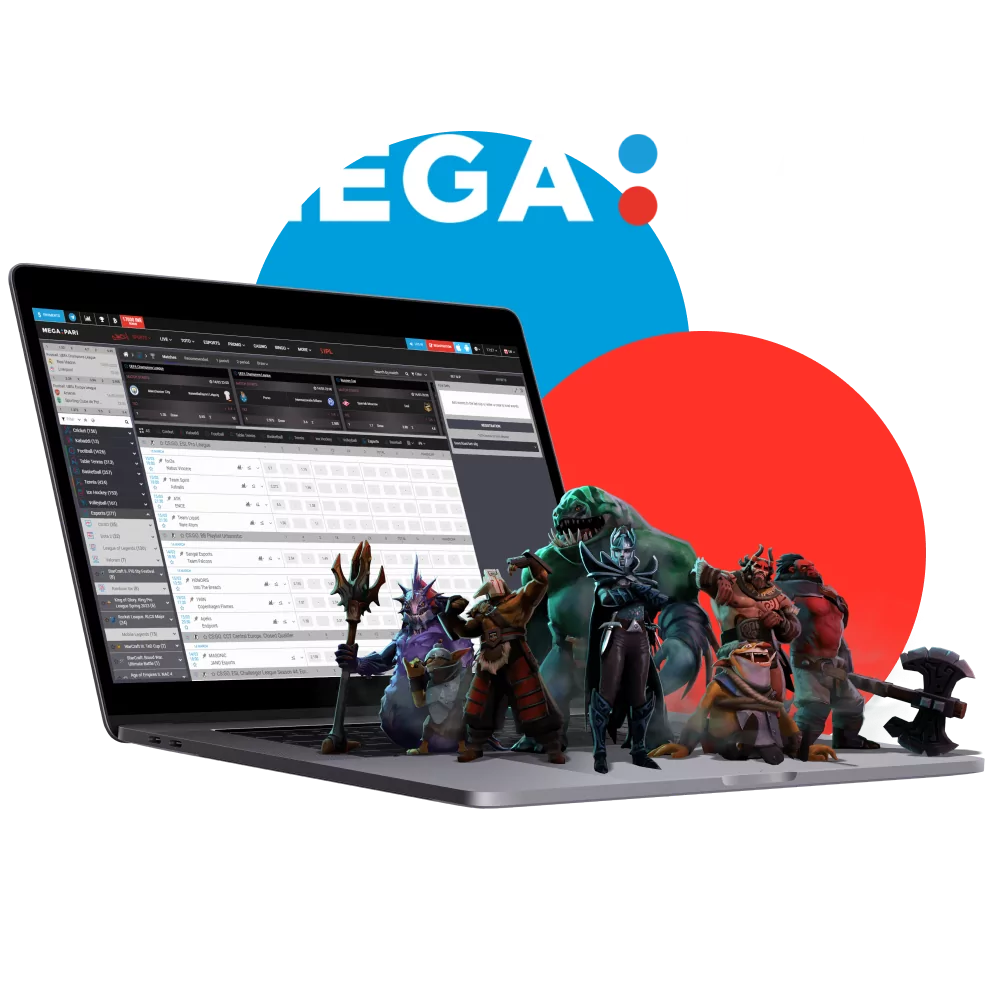 Learn how to place bets on esports events at Megapari.