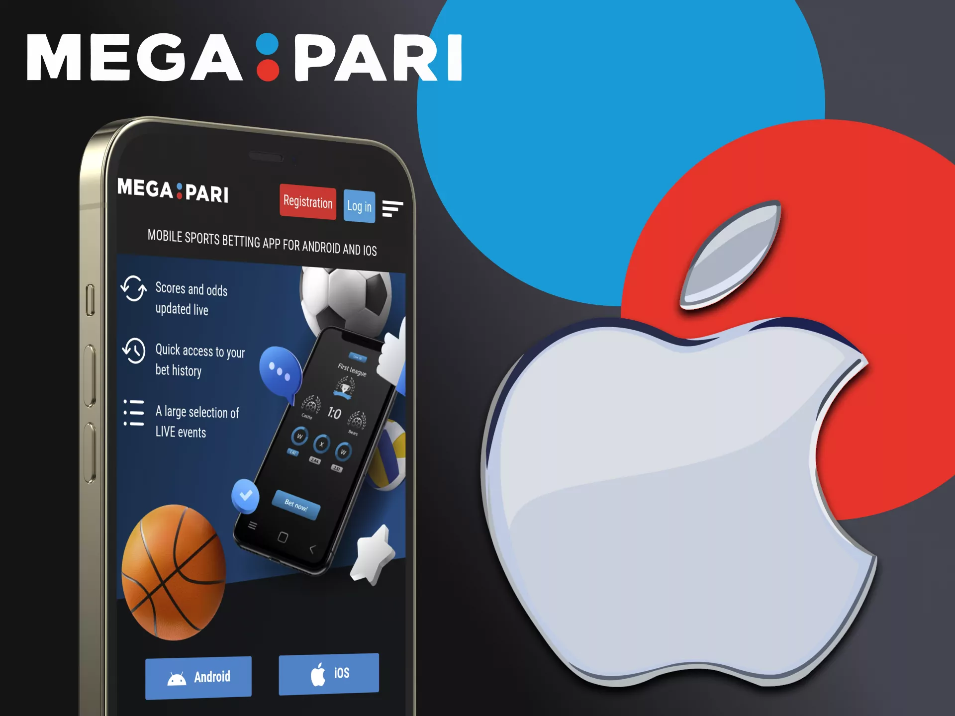 Install the Megapari app on your iOS device.