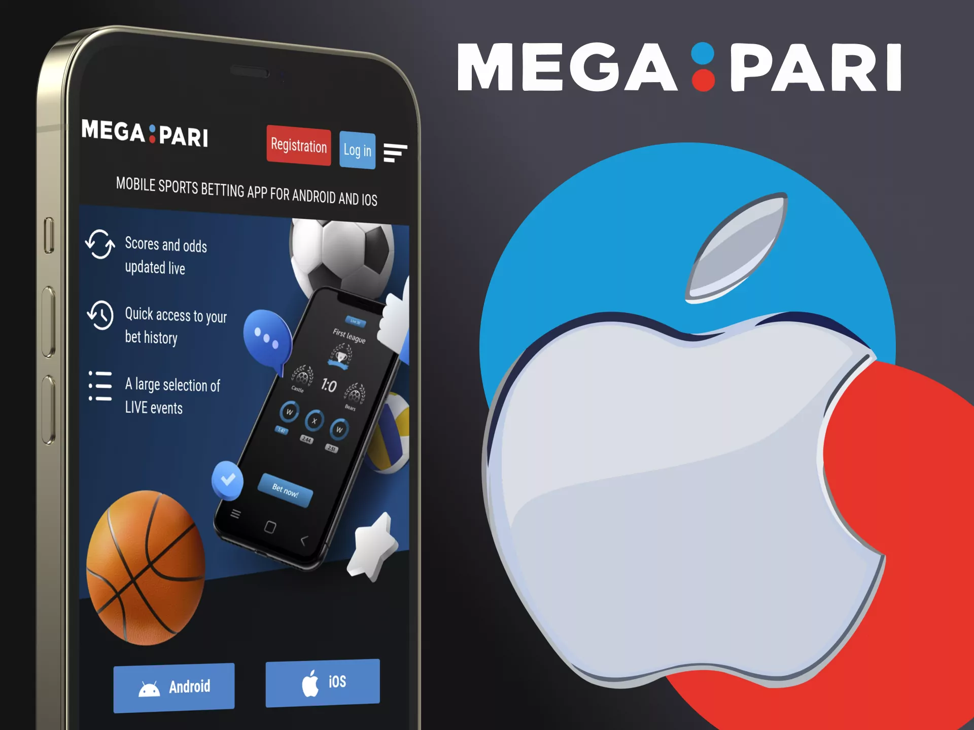 Install the Megapari app for your iOS device.
