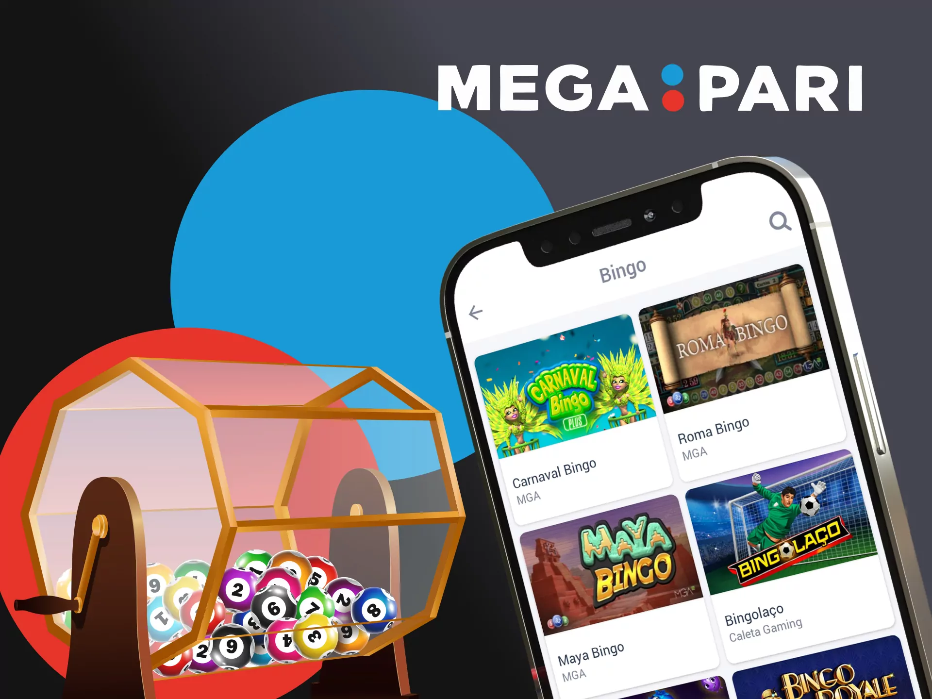 Play bingo with the Megapari iOS app.