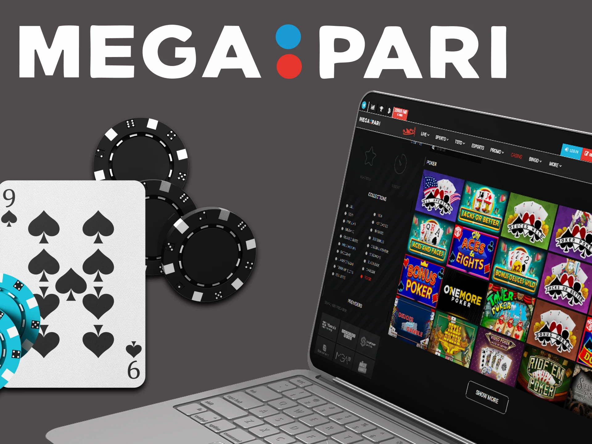 On Megapari you can play Poker.