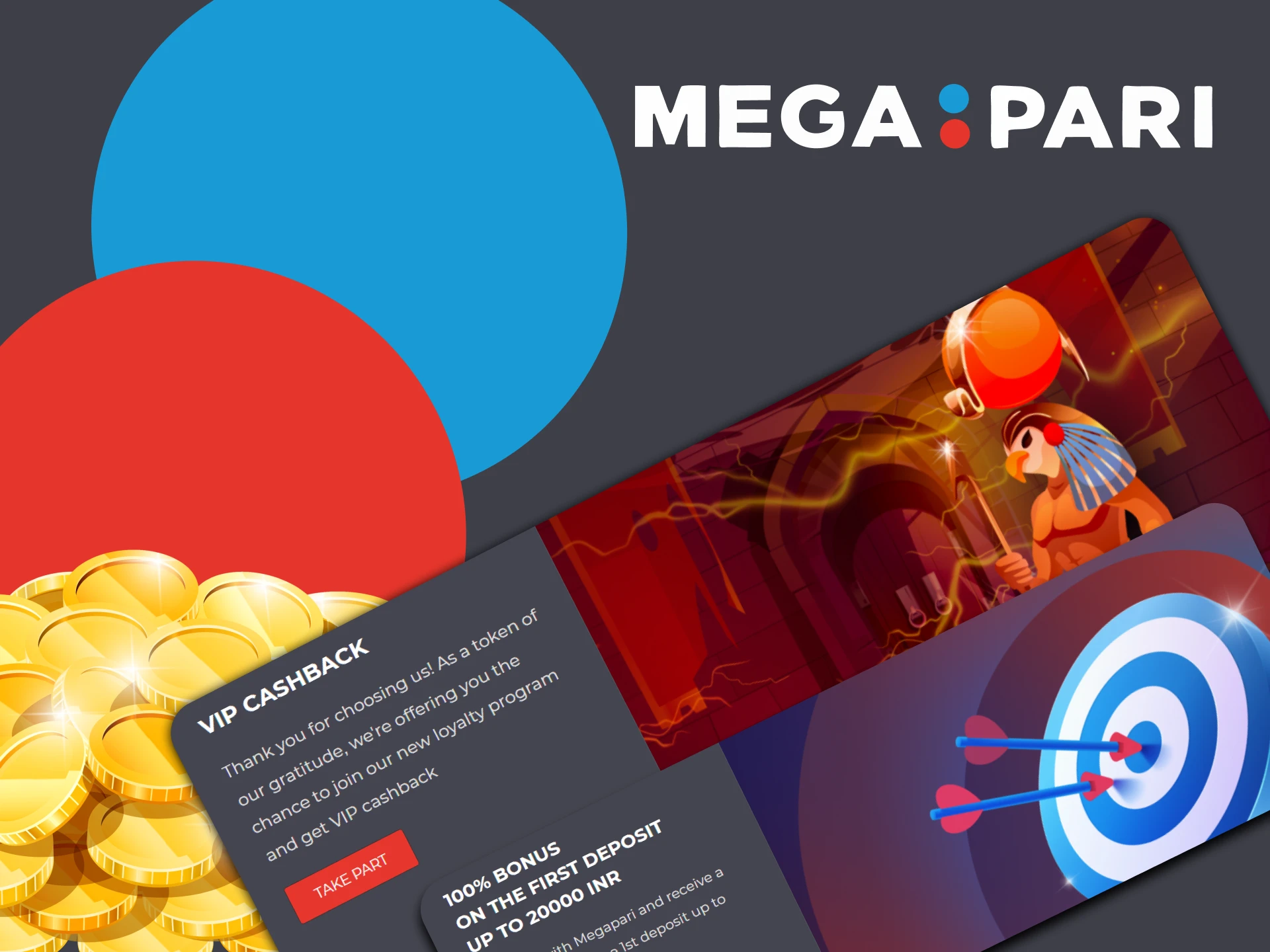 Get special bonuses from Megapari.