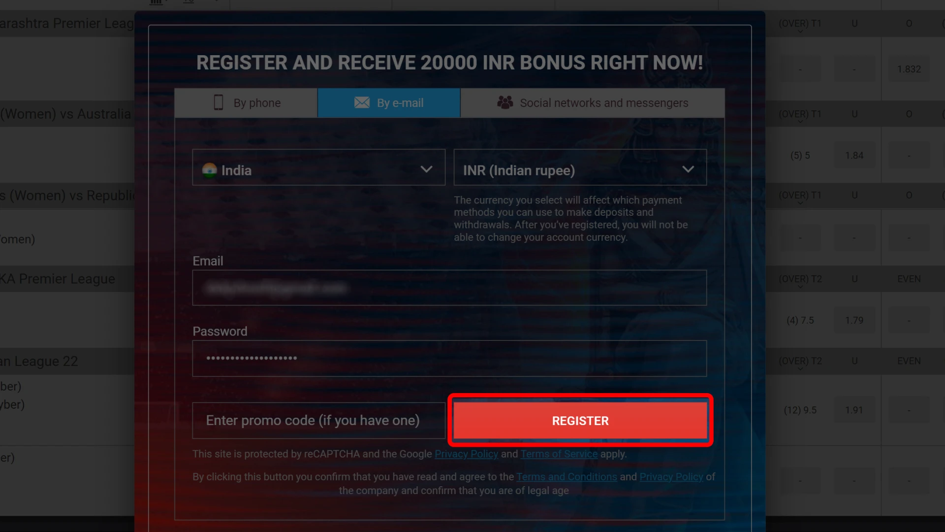 Complete the simple registration process at Megapari.