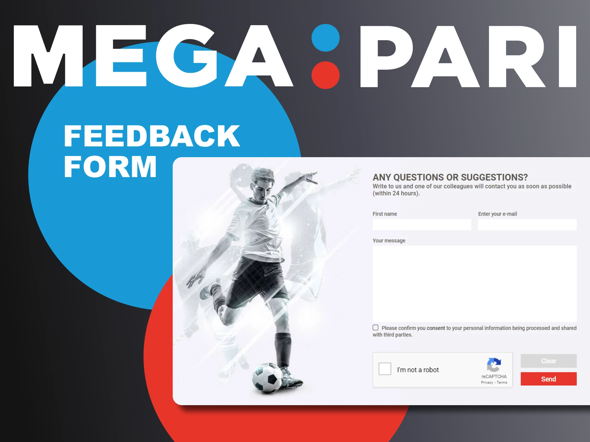 Fill out the feedback form on Megapari, ask questions, and make suggestions.