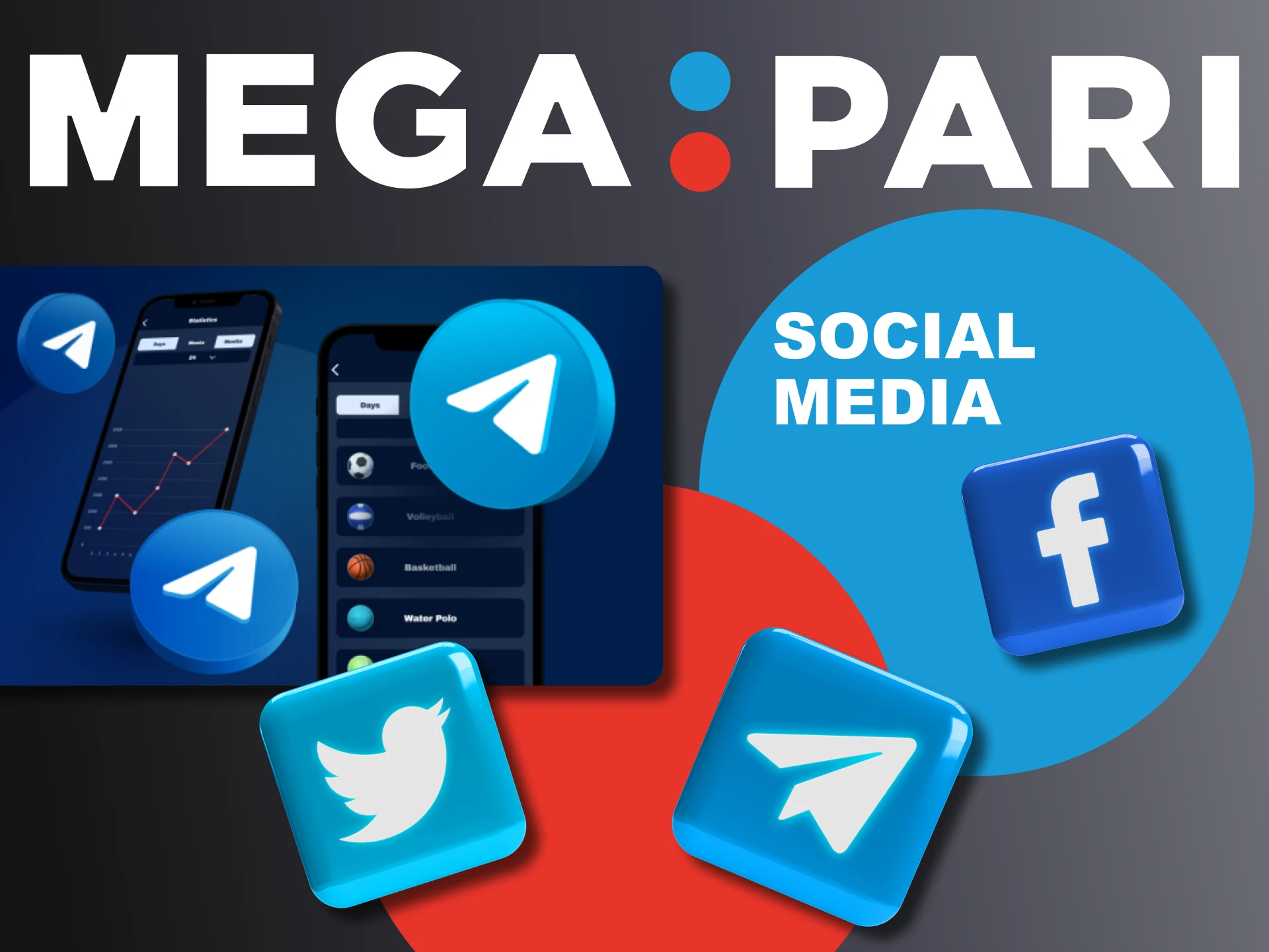 Use social media and messengers to contact Megapari support.