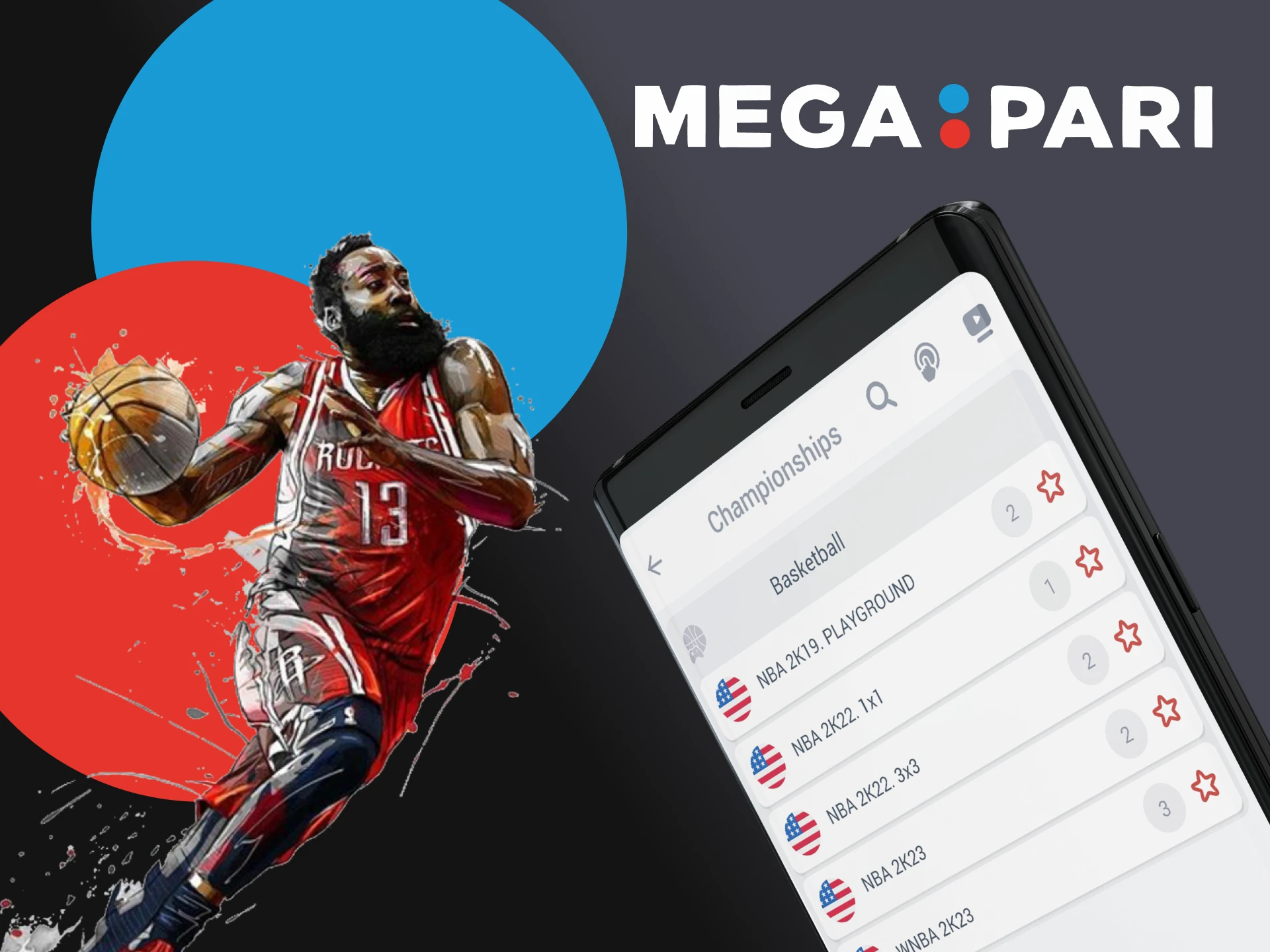 Make a bet on virtual sports through the Megapari mobile application.