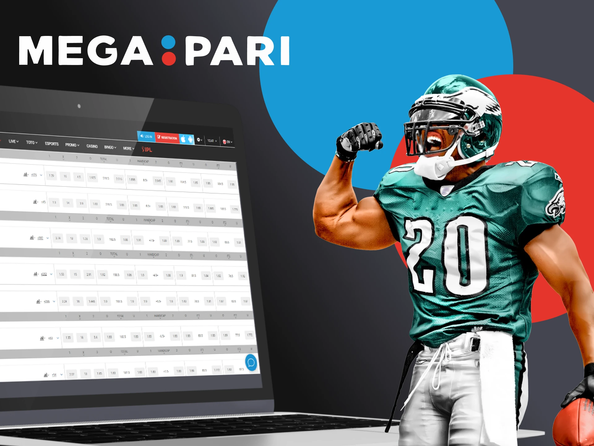 Go to the virtual sports section for betting on Megapari.
