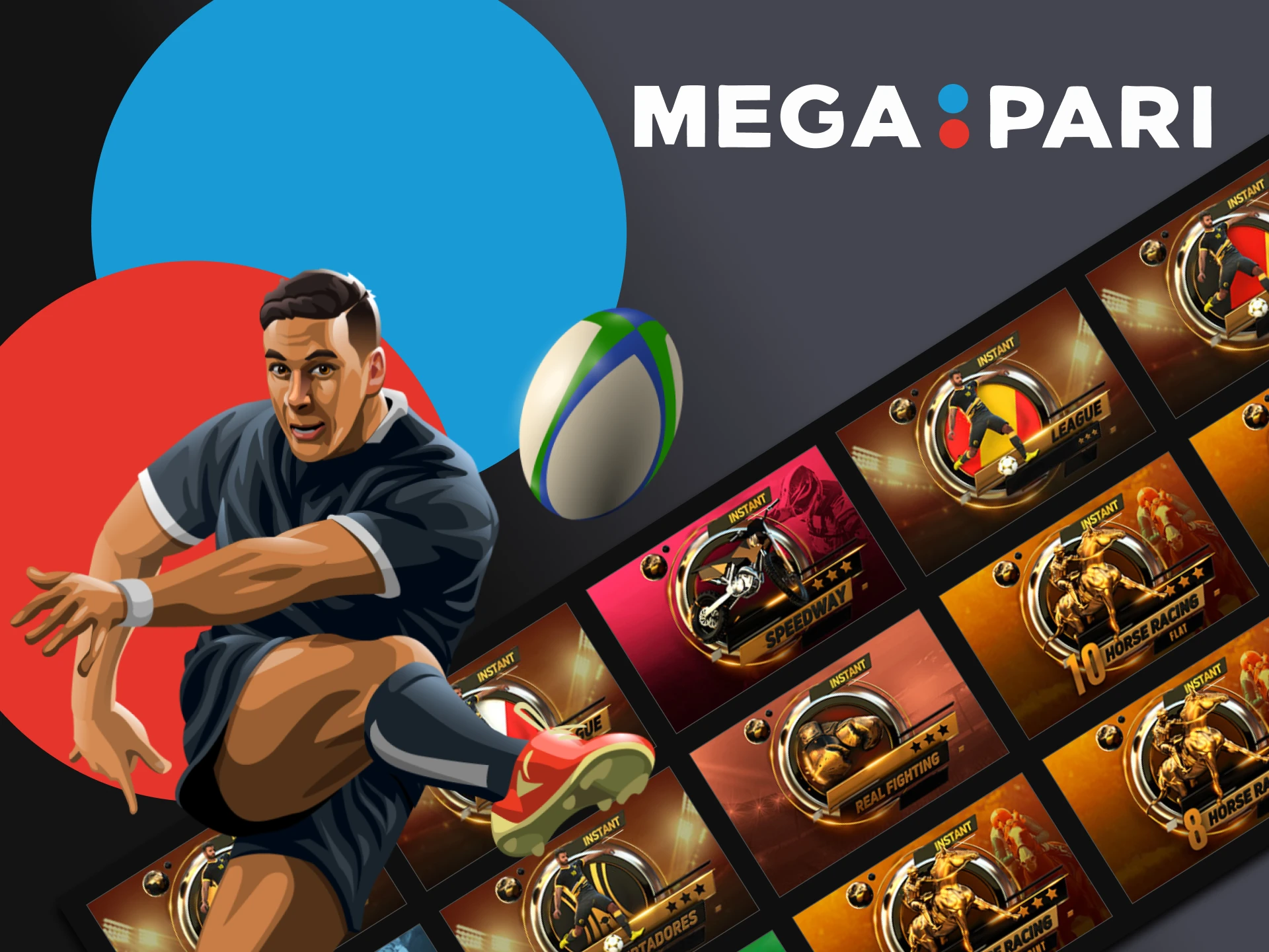 Find out which sports you can bet on in the Vsports section of Megapari.