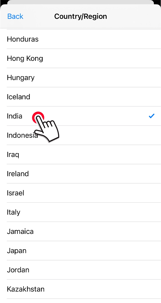 To install Megapari, change the country to India.