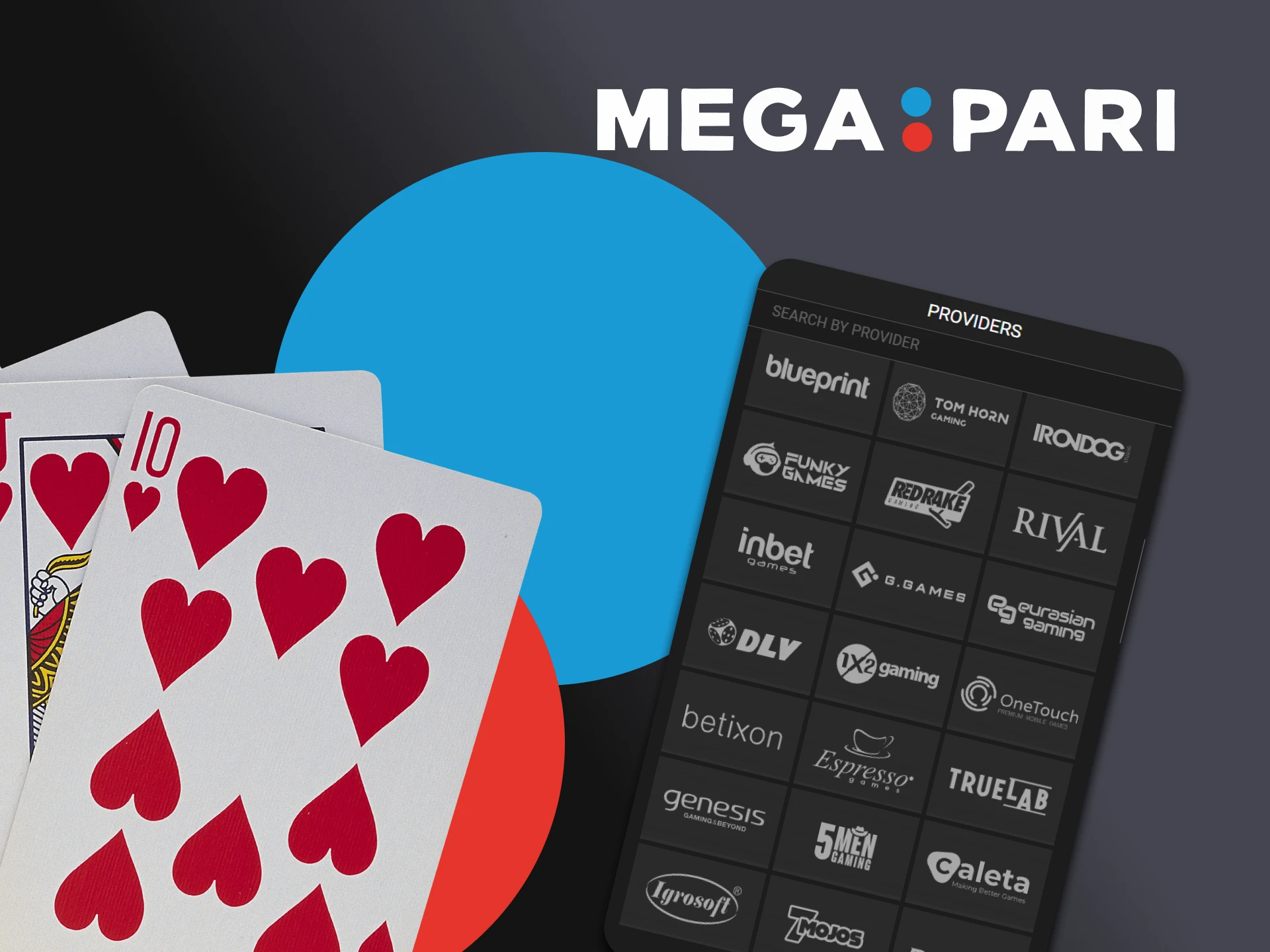 Find out which blackjack providers are available on Megapari.