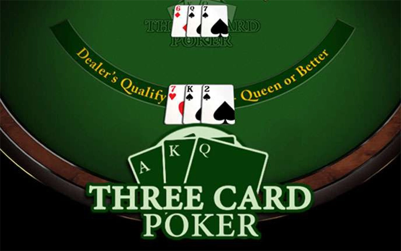 Three Card Poker with various betting options at Megapari.